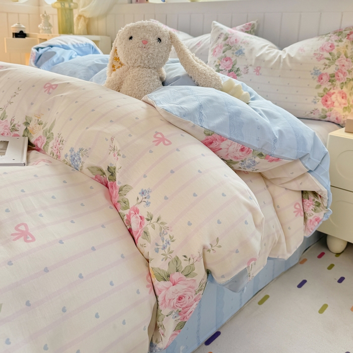 91家纺网 家纺一手货源 找家纺 黑马家居 2025新款全棉喷气13070印花四件套 半岛花园