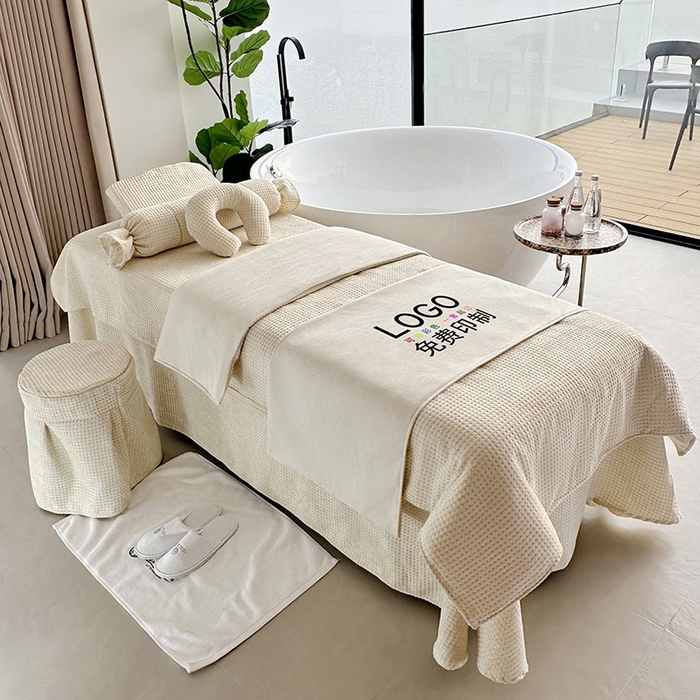 91家纺网 家纺一手货源 找家纺 琪宝阁  2025新款浪漫天空床罩四件套多件套 米色