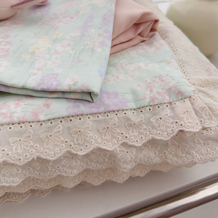 91家纺网 家纺一手货源 找家纺 于果2025新款双层纱花边款夏被 艺朵