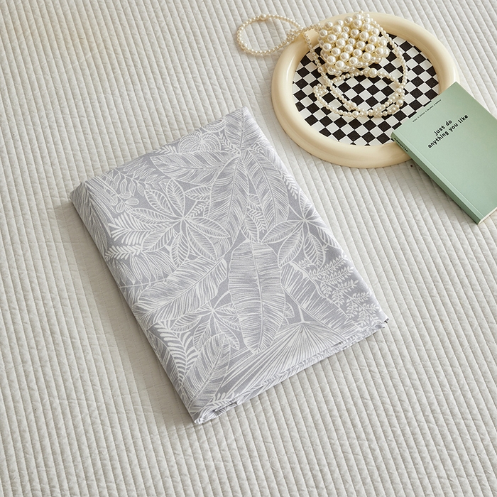 91家纺网 家纺一手货源 找家纺 怡家居 2025新款全棉老粗布床单床笠三件套 染心-灰