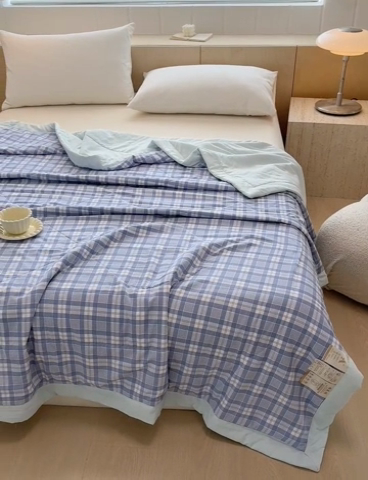 91家纺网 家纺一手货源 找家纺 博弈家纺 2025新款水洗棉棉花夏被 光年