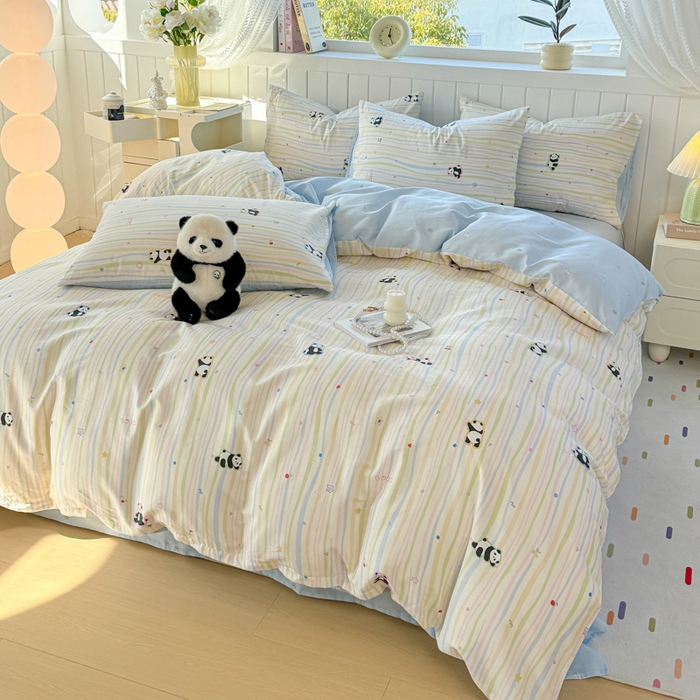 91家纺网 家纺一手货源 找家纺 （总）黑马家居 2025新款全棉喷气13070印花单被套