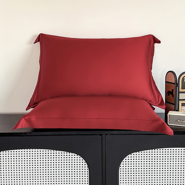 91家纺网 家纺一手货源 找家纺 金喜 2025新款LF级60支莱赛尔天丝枕套宽边枕套 拉菲