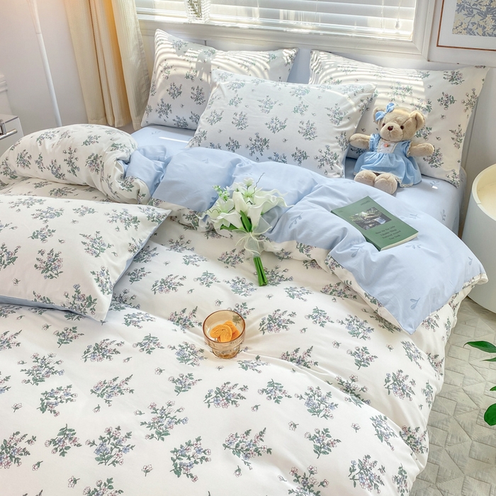 91家纺网 家纺一手货源 找家纺 黑马家居 2025新款全棉喷气13070印花单被套 秋色宜人