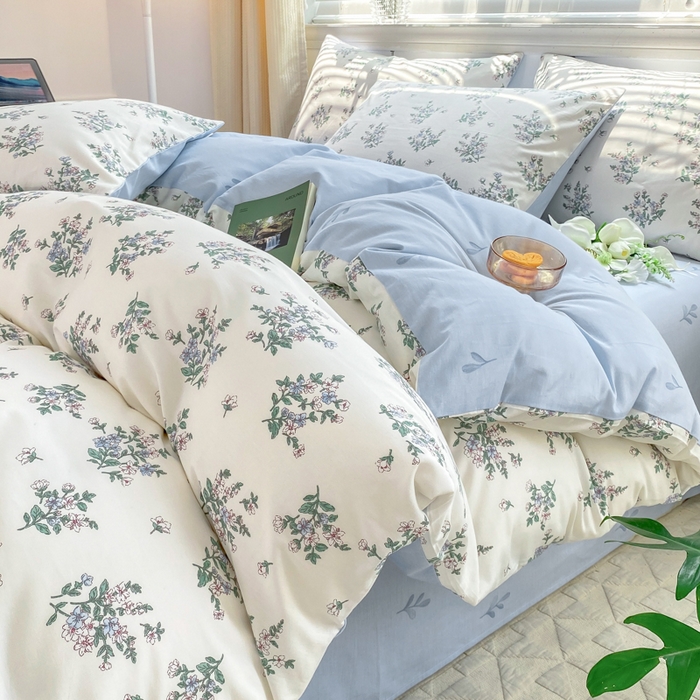 91家纺网 家纺一手货源 找家纺 黑马家居 2025新款全棉喷气13070印花单被套 秋色宜人