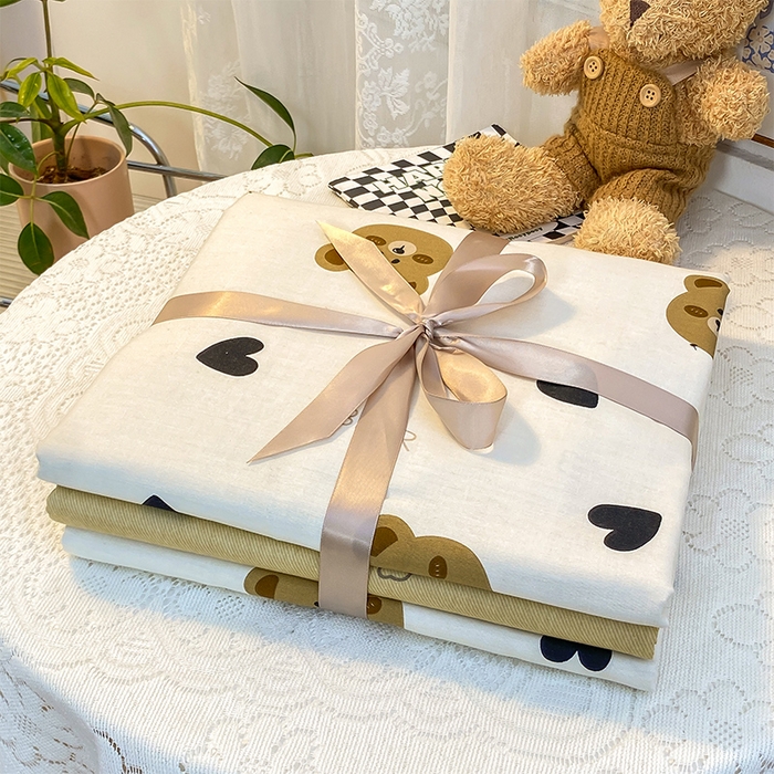 91家纺网 家纺一手货源 找家纺 黑马家居 2025新款全棉喷气13070印花单被套 小熊比尔