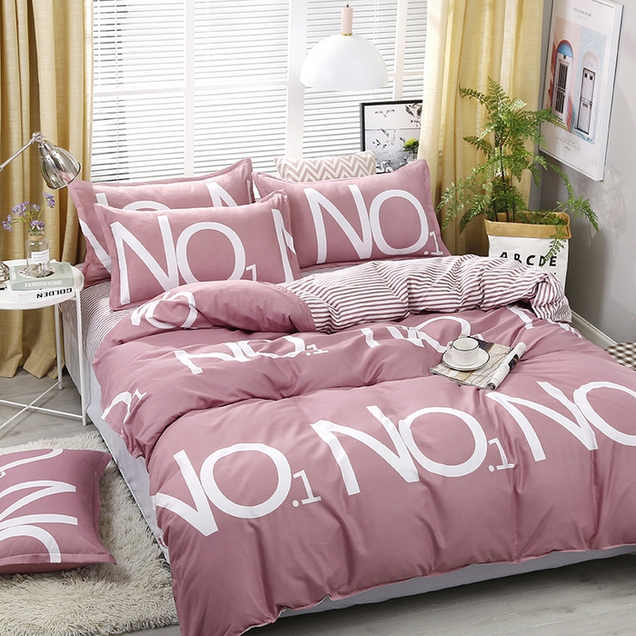 91家纺网 家纺一手货源 找家纺 卡斯诺 2023新款芦荟棉四件套花型2