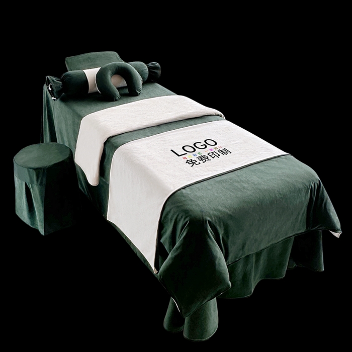 91家纺网 家纺一手货源 找家纺 琪宝阁2025新款唯一系列床罩四件套 绿色