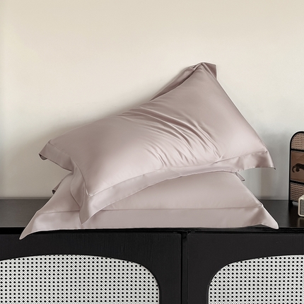 金喜 2025新款LF级60支莱赛尔天丝枕套宽边枕套 冰莓粉