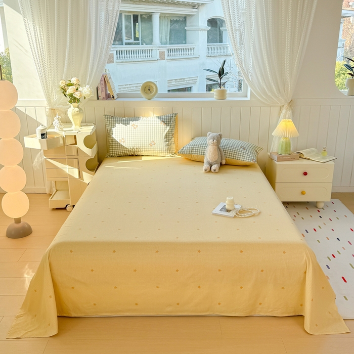 91家纺网 家纺一手货源 找家纺 黑马家居 2025新款全棉喷气13070印花单被套 格雷小熊