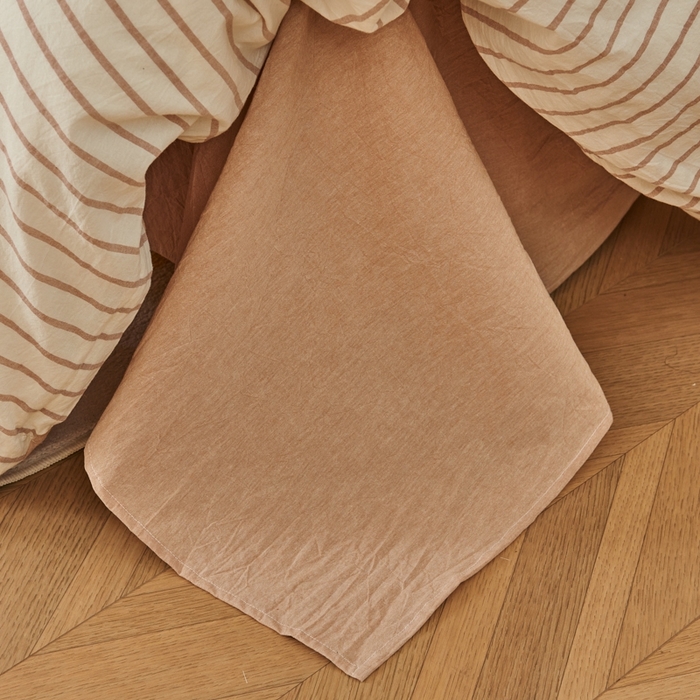 91家纺网 家纺一手货源 找家纺 徕米家居  2025新款色织全棉水洗棉毛巾绣四件套 条纹卡皮巴拉