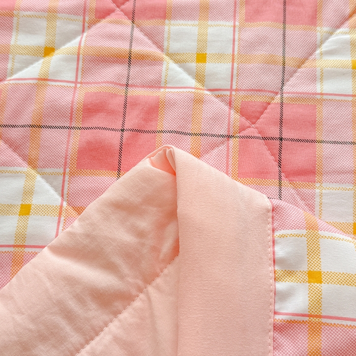 91家纺网 家纺一手货源 找家纺 博弈家纺 2025新款水洗棉棉花夏被 娇粉