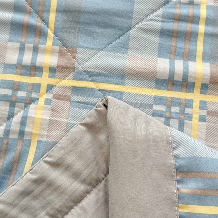 91家纺网 家纺一手货源 找家纺 博弈家纺 2025新款水洗棉棉花夏被 绅士