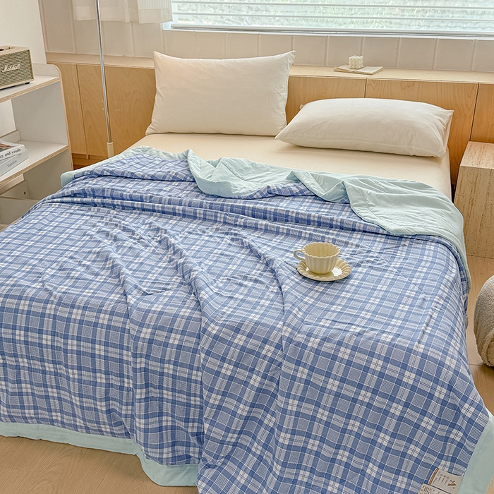 91家纺网 家纺一手货源 找家纺 博弈家纺 2025新款水洗棉棉花夏被 光年