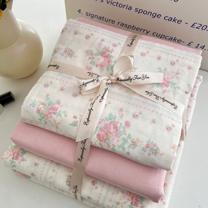 91家纺网 家纺一手货源 找家纺 （总）优品阁 2025新款人字纹全棉双层纱四件套