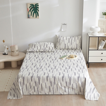 91家纺网 家纺一手货源 找家纺 （总）怡家居 2025新款全棉老粗布床单床笠三件套