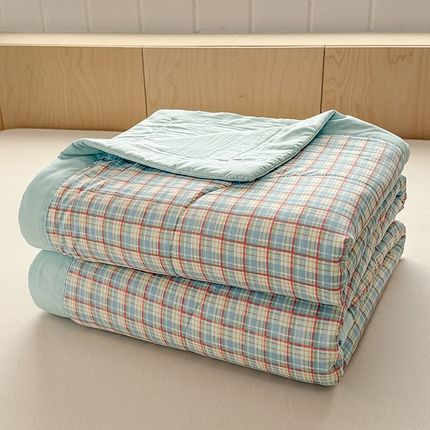 博弈家纺 2025新款水洗棉棉花夏被 春野