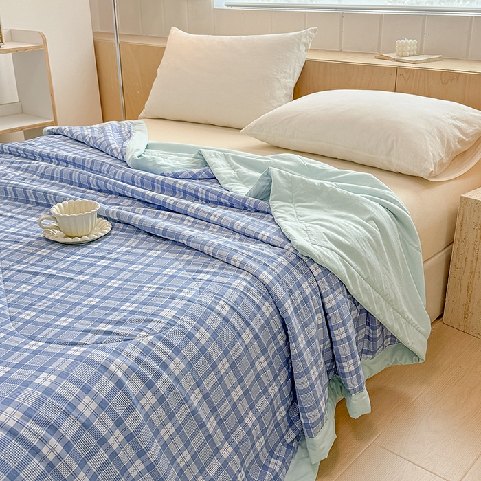 91家纺网 家纺一手货源 找家纺 博弈家纺 2025新款水洗棉棉花夏被 光年