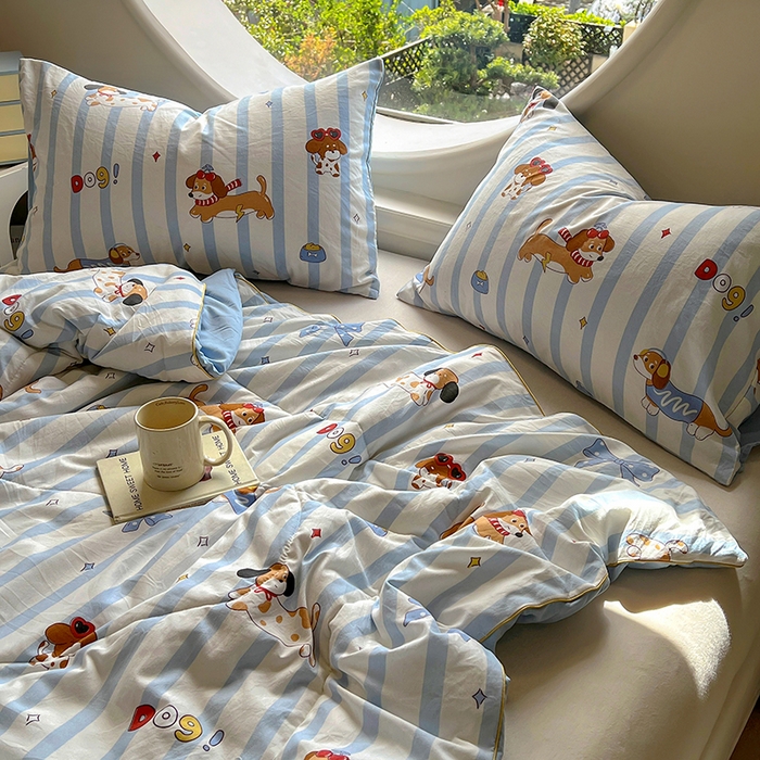 91家纺网 家纺一手货源 找家纺 初念 2025新款云朵棉系列夏被（提供买家秀） 面包腊肠