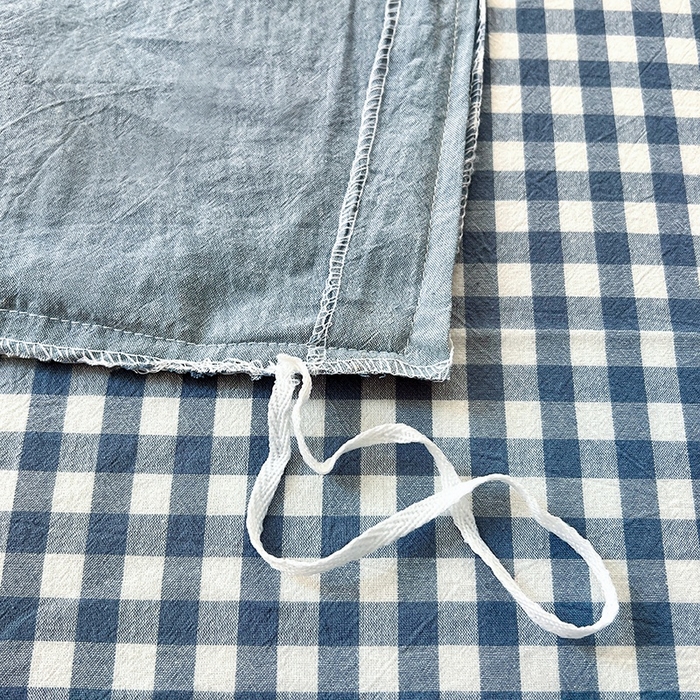 91家纺网 家纺一手货源 找家纺 徕米家居  2025新款色织全棉水洗棉毛巾绣四件套 奔跑小狗-蓝