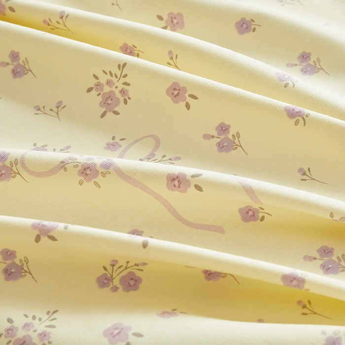 91家纺网 家纺一手货源 找家纺 怡家居 2025新款全棉老粗布床单床笠三件套 流云