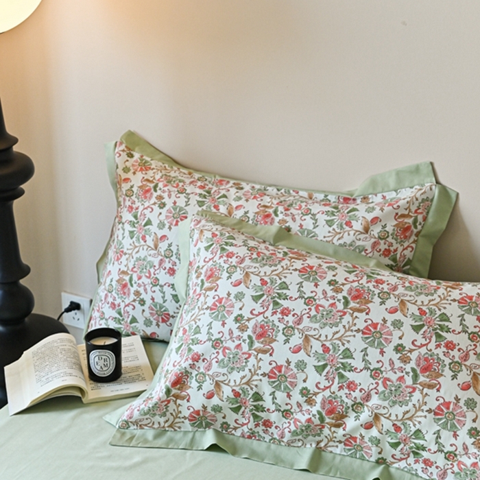 91家纺网 家纺一手货源 找家纺 金喜 2025新款天丝棉大豆印花夏凉被夏被四件套 莫奈