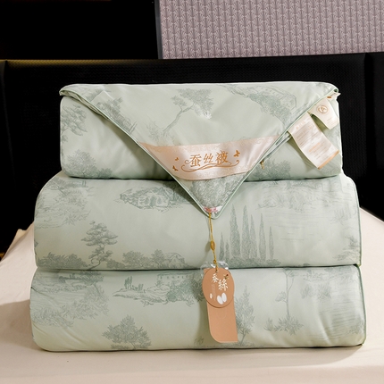 91家纺网 家纺一手货源 找家纺 （总）鑫田家纺 2025新款天丝蚕丝被100%柞蚕丝夏被莱赛尔天丝数码印花