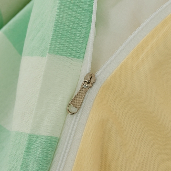 91家纺网 家纺一手货源 找家纺 徕米家居  2025新款色织全棉水洗棉毛巾绣四件套 汉堡家族