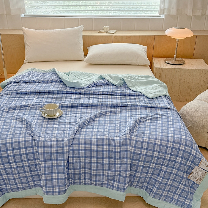 91家纺网 家纺一手货源 找家纺 博弈家纺 2025新款水洗棉棉花夏被 光年