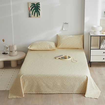 91家纺网 家纺一手货源 找家纺 （总）怡家居 2025新款全棉老粗布床单床笠三件套