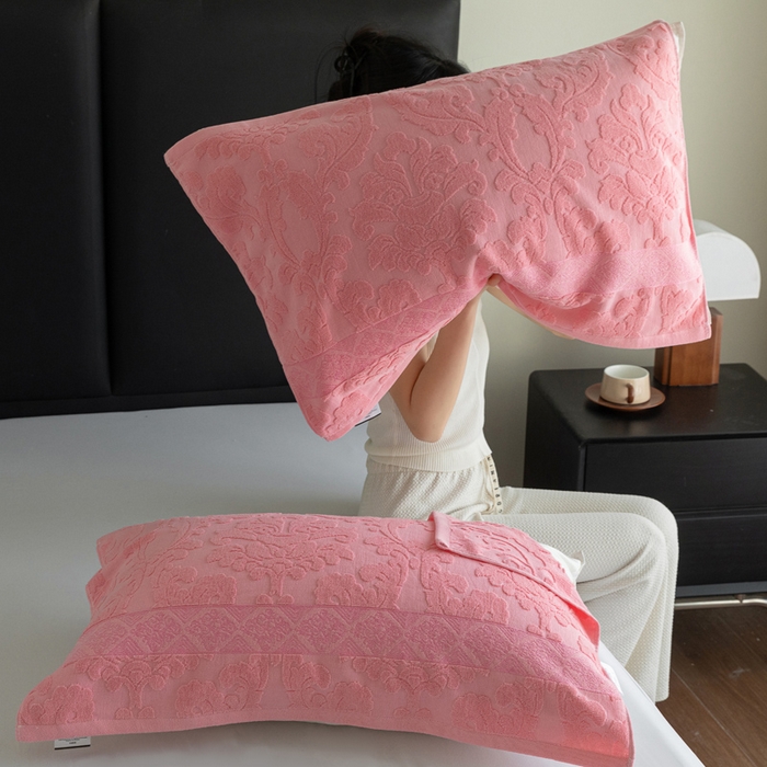 91家纺网 家纺一手货源 找家纺 （总）乐家毛巾被（工厂自产自销） 2025新款纯棉浮雕老式枕巾