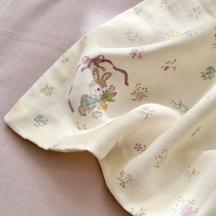 91家纺网 家纺一手货源 找家纺 优品阁 2025新款人字纹全棉双层纱四件套 爱丽丝【升级款-提花人字纹床单】