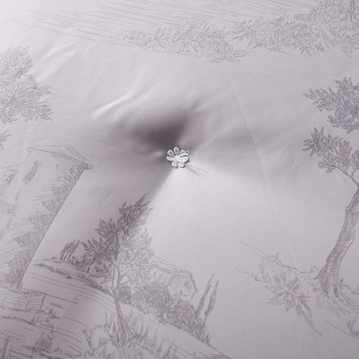 91家纺网 家纺一手货源 找家纺 鑫田家纺 2025新款天丝蚕丝被100%柞蚕丝夏被莱赛尔天丝数码印花 约定-浅灰