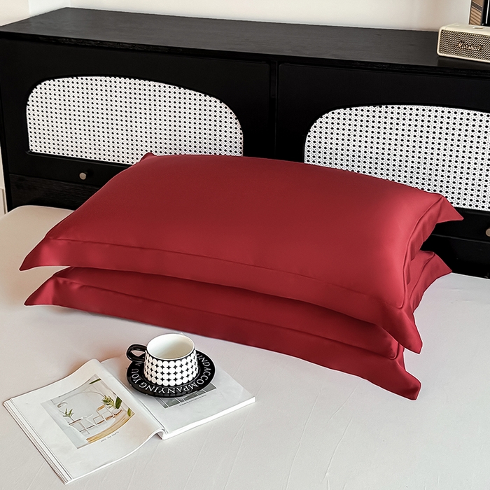 91家纺网 家纺一手货源 找家纺 金喜 2025新款LF级60支莱赛尔天丝枕套宽边枕套 拉菲