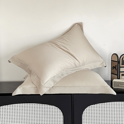 91家纺网 家纺一手货源 找家纺 （总）金喜 2025新款LF级60支莱赛尔天丝枕套宽边枕套