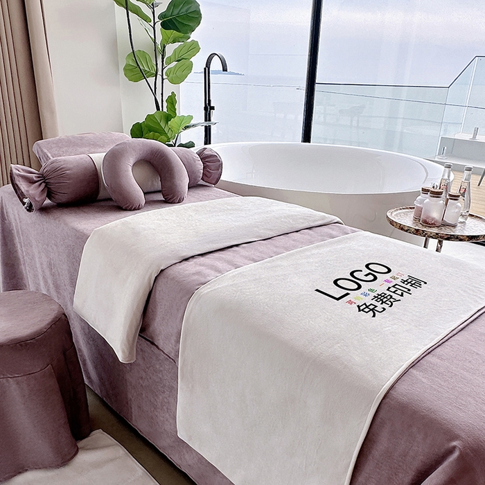 91家纺网 家纺一手货源 找家纺 琪宝阁2025新款唯一系列床罩四件套 粉紫