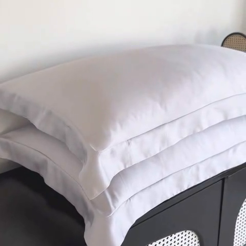 91家纺网 家纺一手货源 找家纺 （总）金喜 2025新款LF级60支莱赛尔天丝枕套宽边枕套