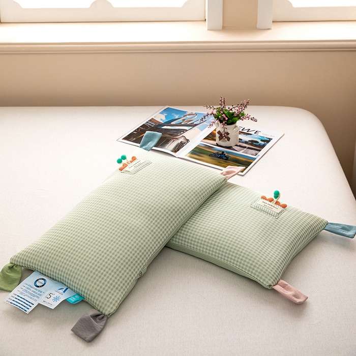 91家纺网 家纺一手货源 找家纺 （总）枕之坊 2025新款双面凉感儿童荞麦枕