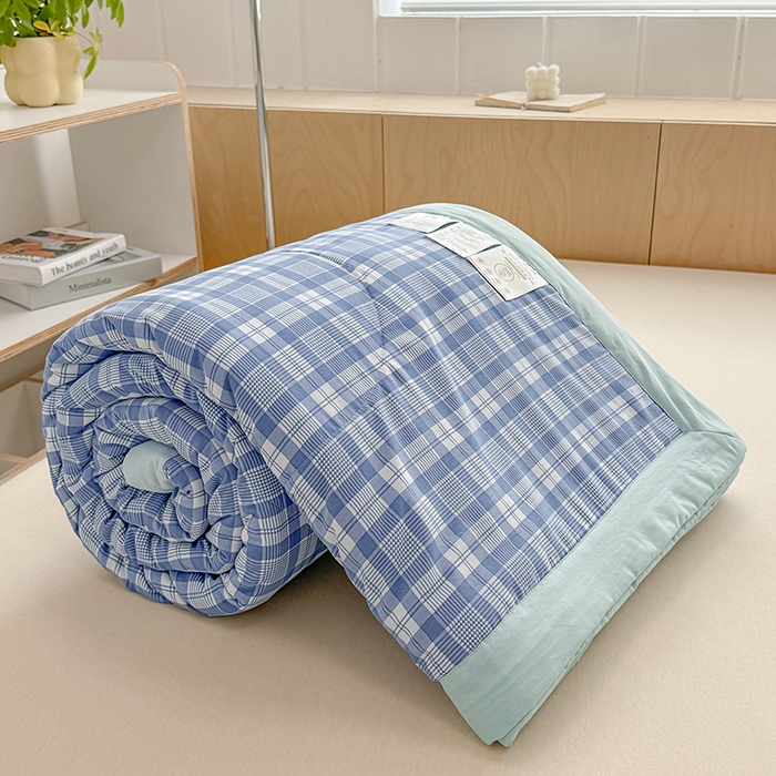 91家纺网 家纺一手货源 找家纺 博弈家纺 2025新款水洗棉棉花夏被 光年