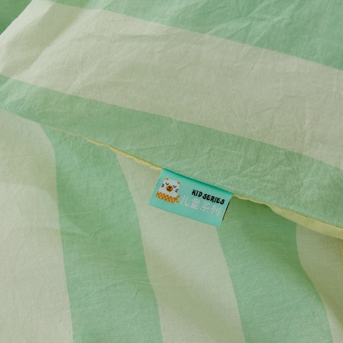 91家纺网 家纺一手货源 找家纺 徕米家居  2025新款色织全棉水洗棉毛巾绣四件套 汉堡家族