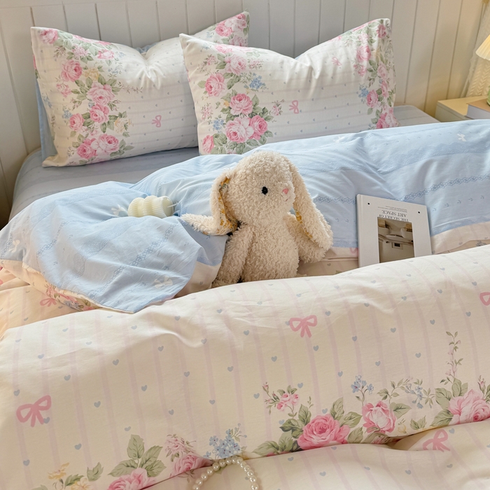 91家纺网 家纺一手货源 找家纺 黑马家居 2025新款全棉喷气13070印花单被套 半岛花园