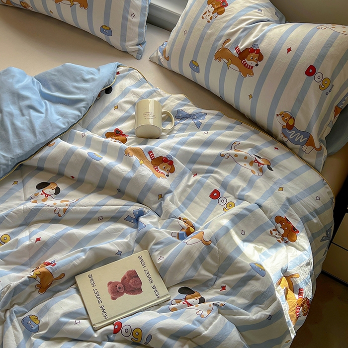 91家纺网 家纺一手货源 找家纺 初念 2025新款云朵棉系列夏被（提供买家秀） 面包腊肠