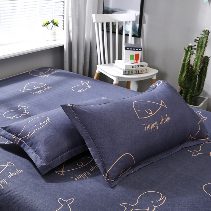 91家纺网 家纺一手货源 找家纺 卡斯诺 2023新款芦荟棉四件套花型2