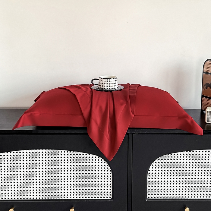 91家纺网 家纺一手货源 找家纺 金喜 2025新款LF级60支莱赛尔天丝枕套宽边枕套 拉菲