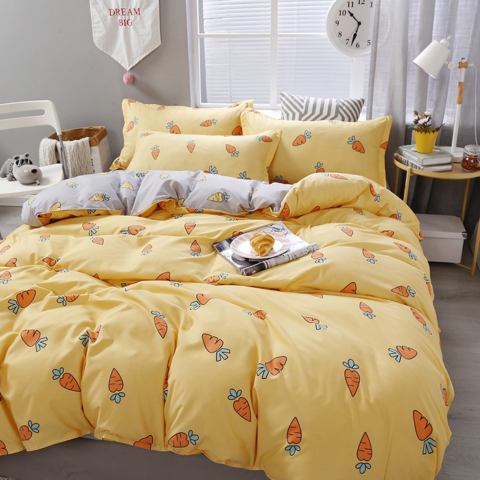 91家纺网 家纺一手货源 找家纺 卡斯诺 2023新款芦荟棉四件套花型2