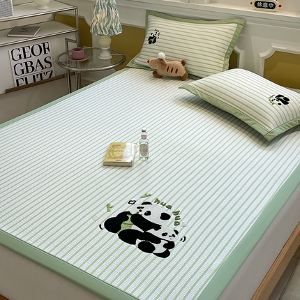 2025年新款PE提花卡通毛巾绣凉席系列场景一 花花