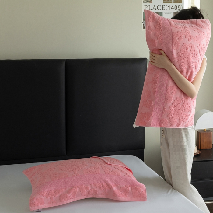 91家纺网 家纺一手货源 找家纺 （总）乐家毛巾被（工厂自产自销） 2025新款纯棉浮雕老式枕巾