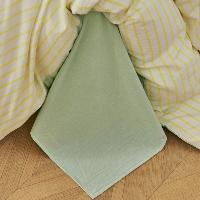 91家纺网 家纺一手货源 找家纺 徕米家居  2025新款色织全棉水洗棉毛巾绣四件套 条纹曲奇