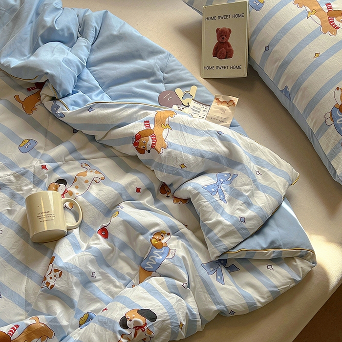 91家纺网 家纺一手货源 找家纺 初念 2025新款云朵棉系列夏被（提供买家秀） 面包腊肠