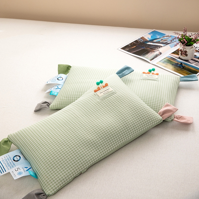 91家纺网 家纺一手货源 找家纺 （总）枕之坊 2025新款双面凉感儿童荞麦枕